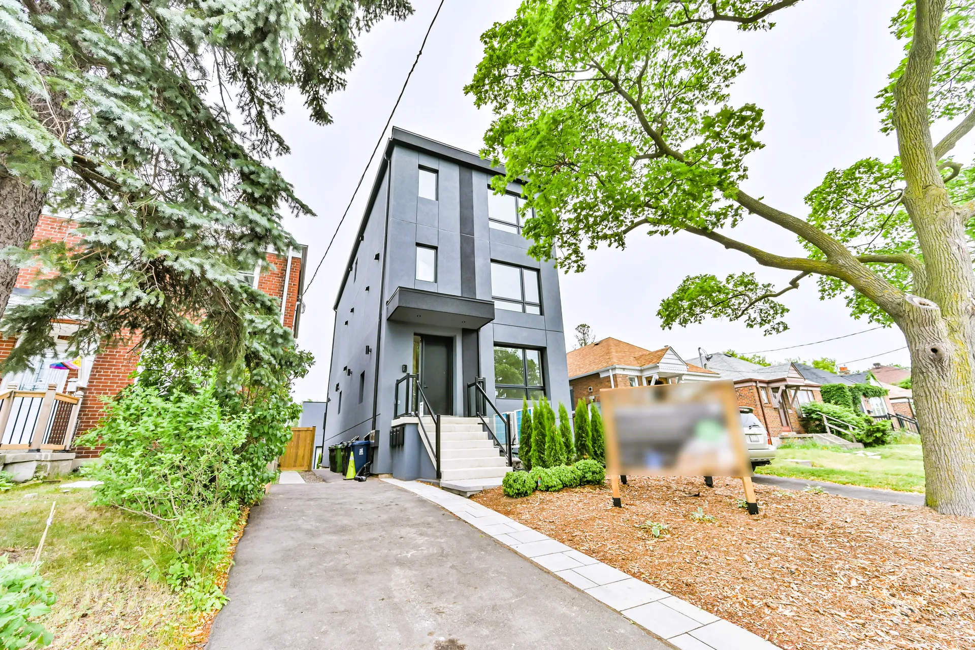 Completed multi-unit rental building, Upper Beaches