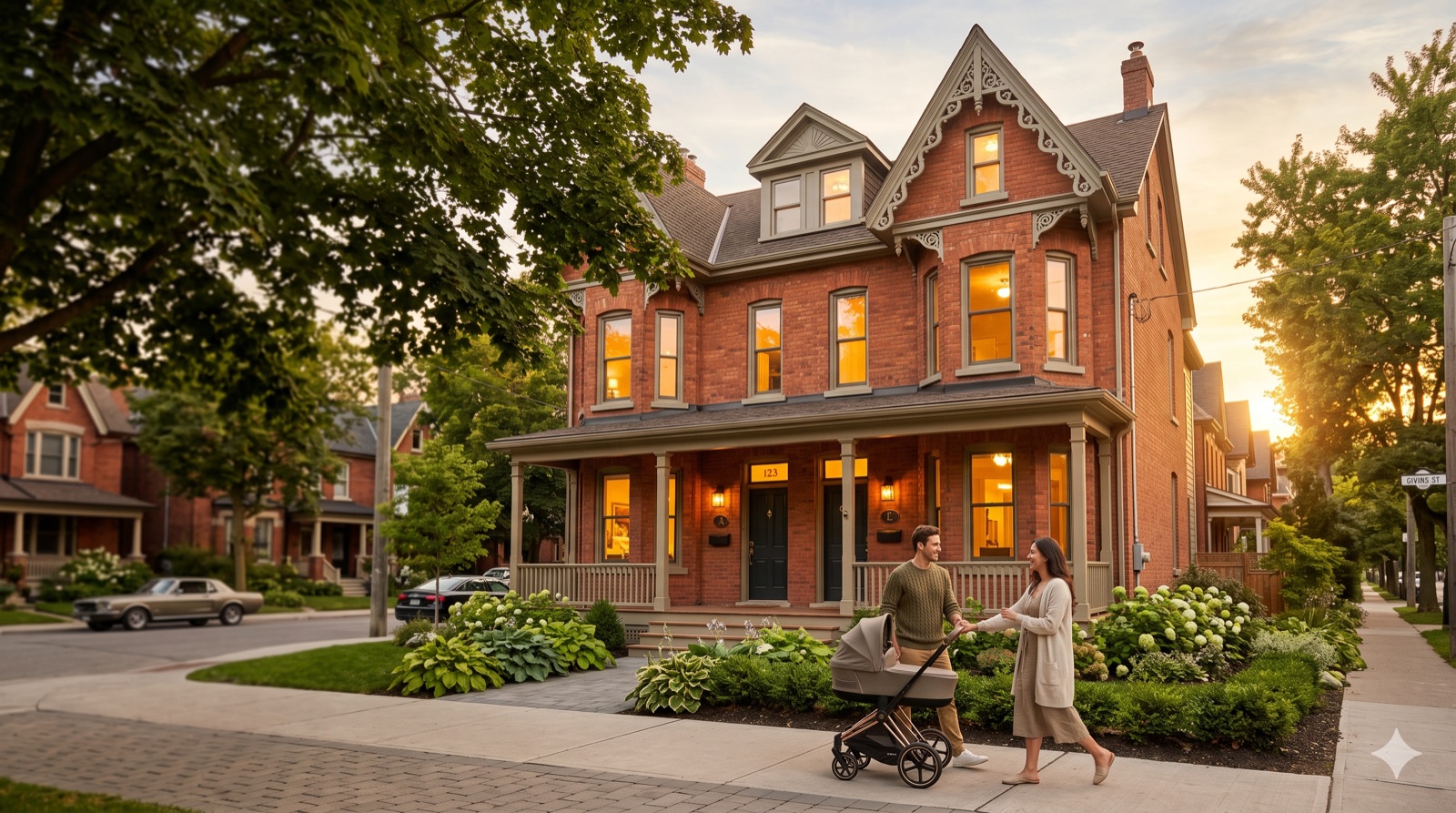 A restored multi-unit Victorian home